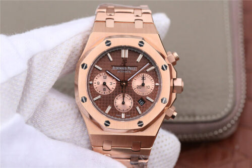 AUDEMARS PIGUET ROYAL OAK CHRONOGRAPH 26331OR.OO.1220OR.02 OM FACTORY BROWN DIAL