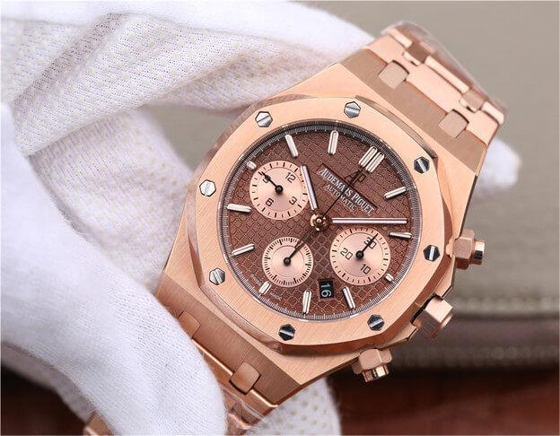 AUDEMARS PIGUET ROYAL OAK CHRONOGRAPH 26331OR.OO.1220OR.02 OM FACTORY BROWN DIAL