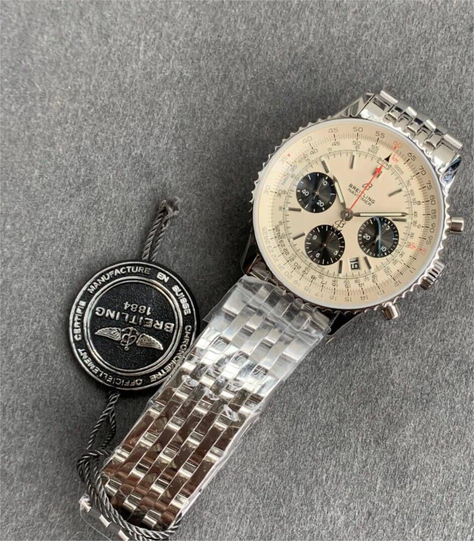 BREITLING NAVITIMER 1 B01 AB0121211G1A1 GF FACTORY SILVER DIAL