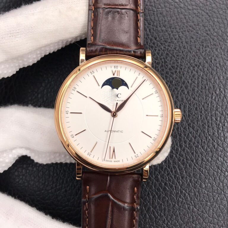  IWC PORTOFINO MOON PHASE IW459401 MKS FACTORY BROWN STRAP