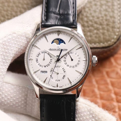 JAEGER-LECOULTRE MASTER ULTRA THIN MOON PERPETUAL CALENDAR 130842J V9 FACTORY WHITE DIAL