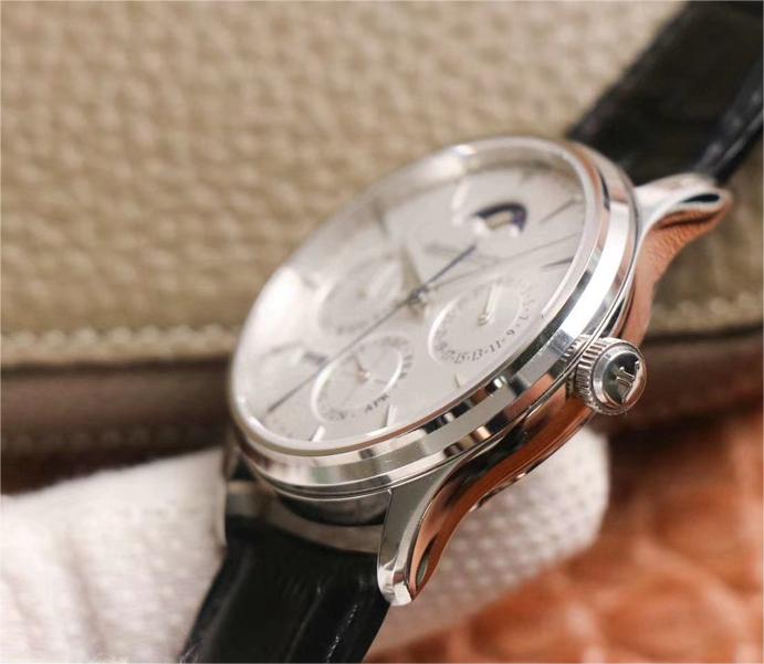 JAEGER-LECOULTRE MASTER ULTRA THIN MOON PERPETUAL CALENDAR 130842J V9 FACTORY WHITE DIAL