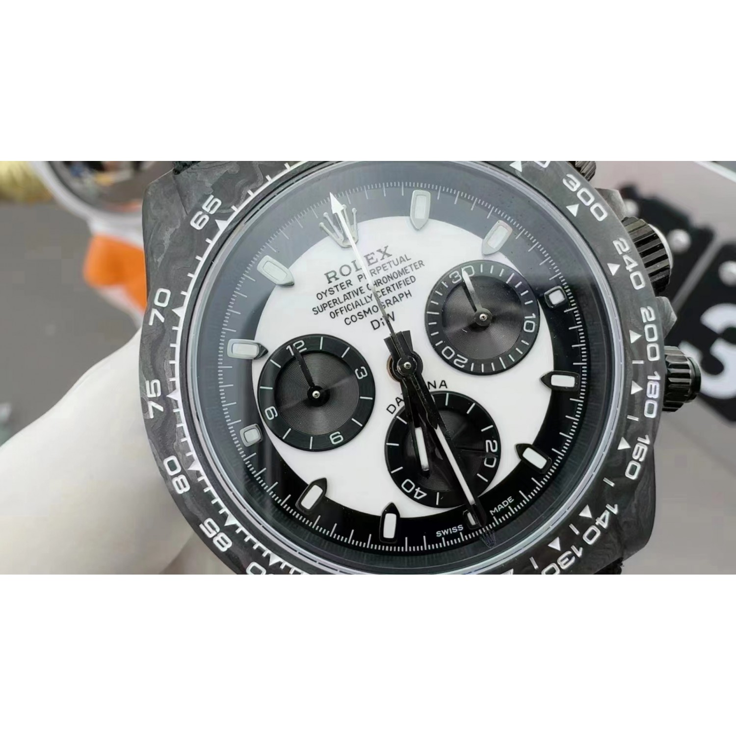 ROLEX DAYTONA COSMOGRAPH DIW CUSTOM VERSION NOOB FACTORY WHITE DIAL