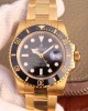 ROLEX SUBMARINER DATE 116618LN VR FACTORY 18K YELLOW GOLD WRAPPED BLACK DIAL