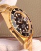 ROLEX SUBMARINER DATE 116618LN VR FACTORY 18K YELLOW GOLD WRAPPED BLACK DIAL