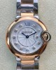   CARTIER BALLON BLEU DE 28MM W3BB0005 V6 FACTORY WHITE DIAL