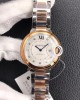  CARTIER BALLON BLEU DE 28MM V6 FACTORY STAINLESS STEEL BEZEL