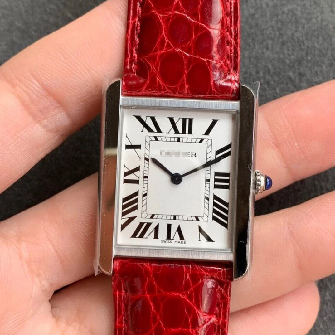 CARTIER TANK W5200005 K11 FACTORY STAINLESS STEEL BEZEL