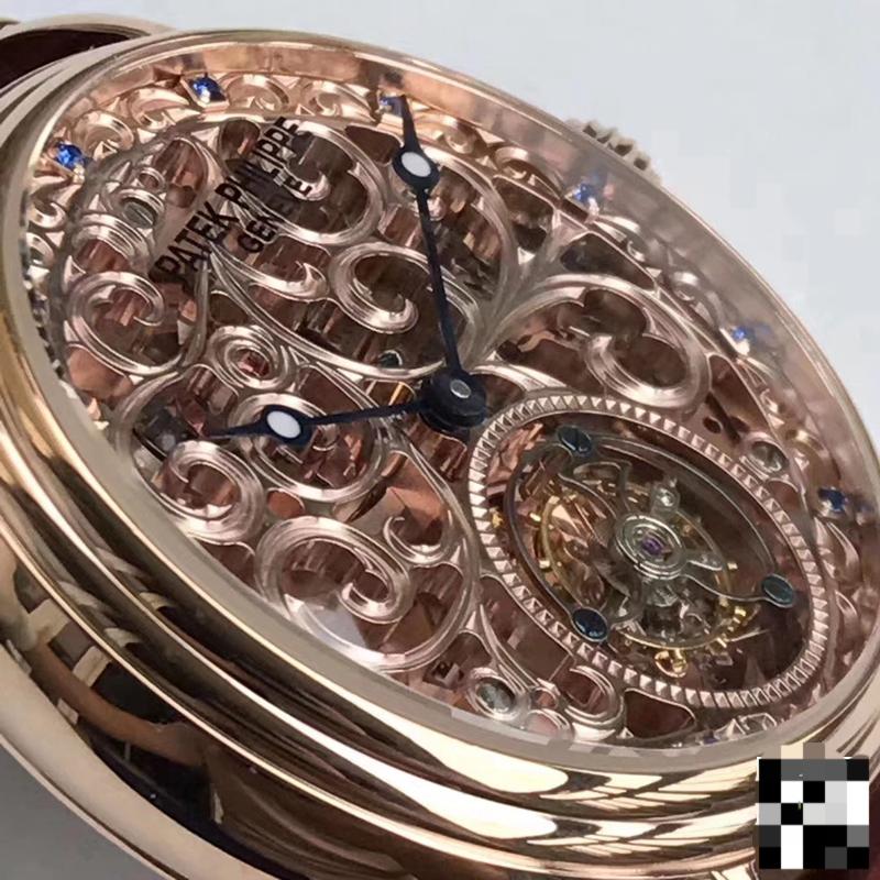 PATEK PHILIPPE TOURBILLON ROSE GOLD SKELETON DIAL