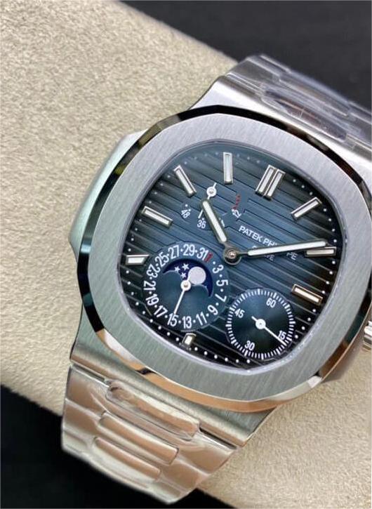 PATEK PHILIPPE NAUTILUS 5712/1A-001 40MM PPF FACTORY DARK BLUE DIAL STAINLESS STEEL STRAP