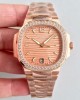 PATEK PHILIPPE LADIES NAUTILUS 7118/1200R PF FACTORY ROSE GOLD DIAL