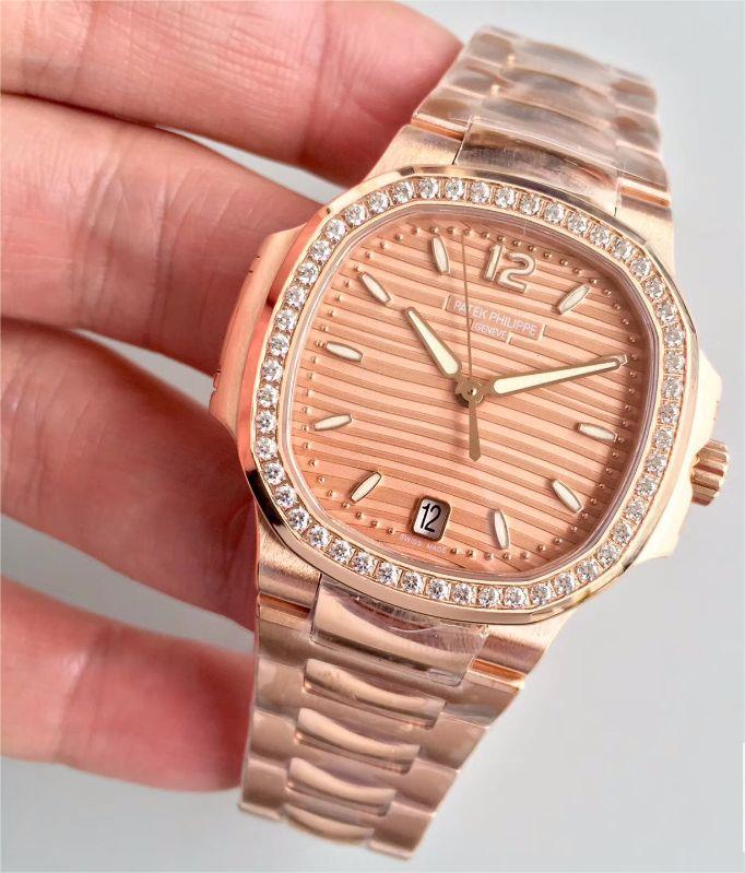 PATEK PHILIPPE LADIES NAUTILUS 7118/1200R PF FACTORY ROSE GOLD DIAL