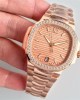 PATEK PHILIPPE LADIES NAUTILUS 7118/1200R PF FACTORY ROSE GOLD DIAL